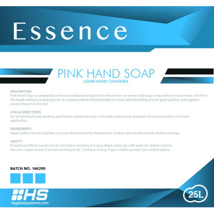 SSC-BUL-043 - ESSENCE PINK HAND SOAP - 25L